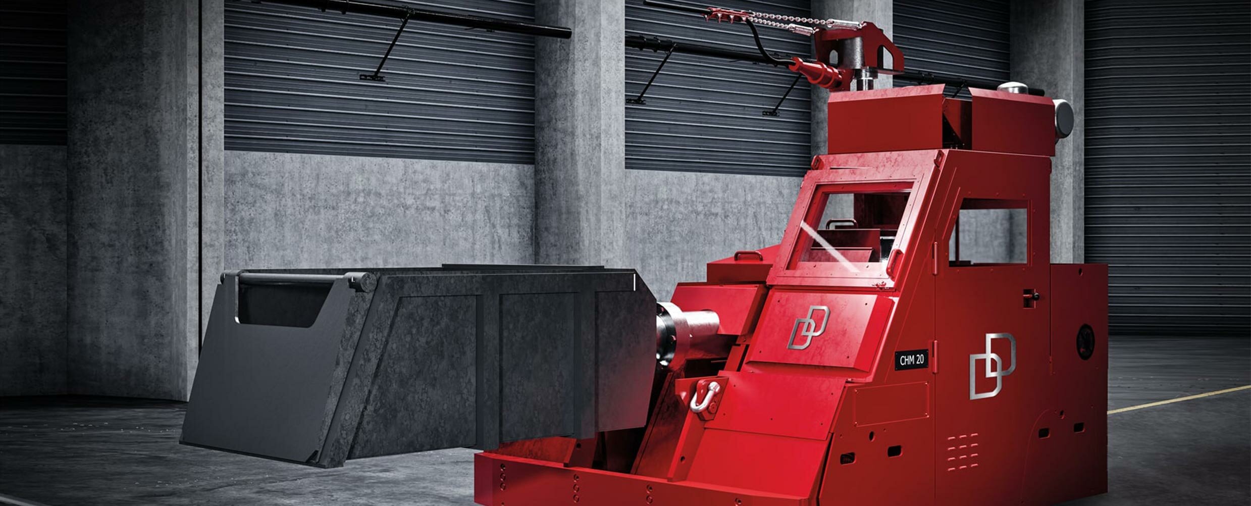 Charging, poking and distributing machine cover picture