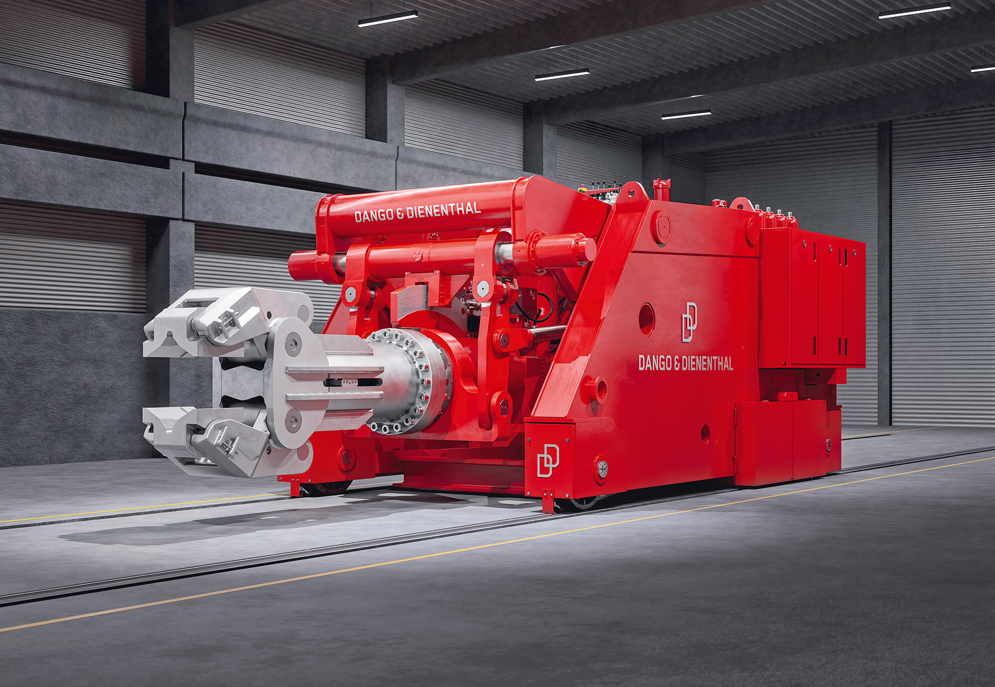 Rail-bound forging manipulator